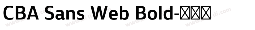CBA Sans Web Bold字体转换 CBA Sans Web Bold字体转换